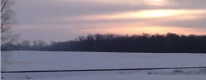 A cold January with beautiful sunrises